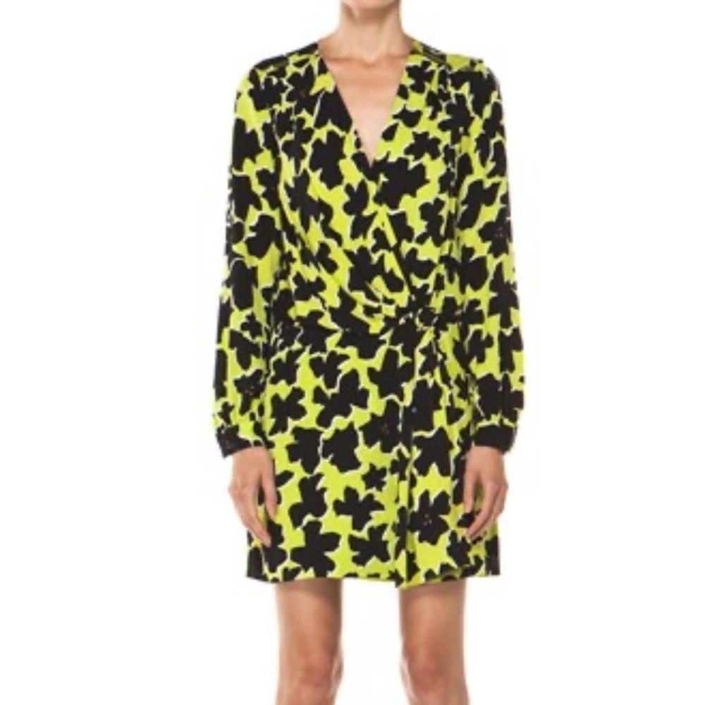 Diane Von Furstenberg Dora Lily Crepe Dress Size 2